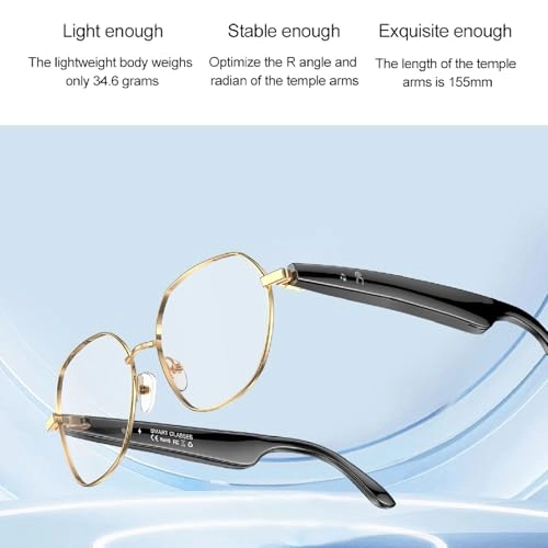 AI Translation Smart Glasses - Real Time Translation Microphone Speaker