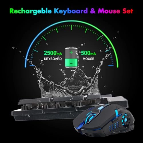 Gaming Wireless Keyboard and Mouse - Wired/Wireless