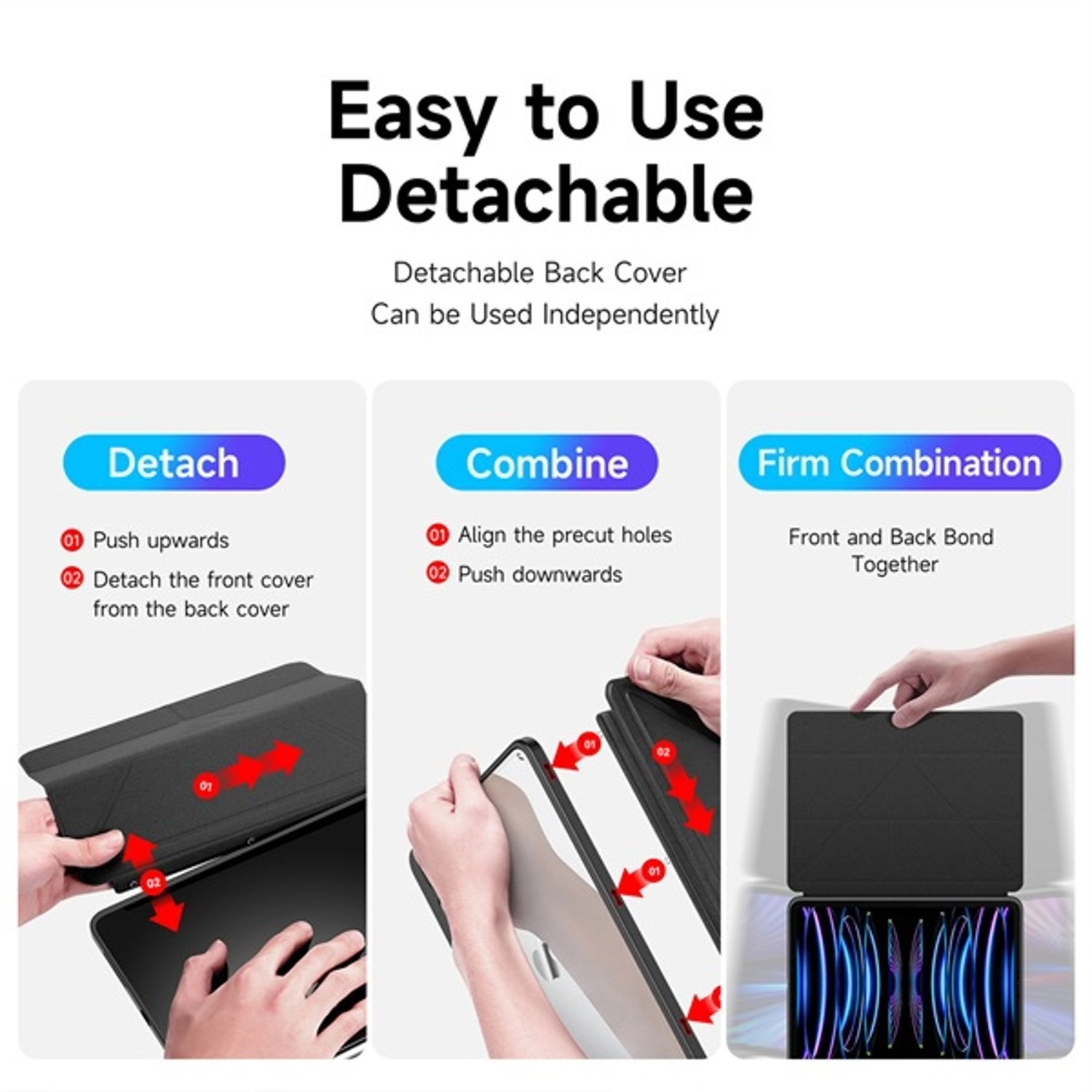 Smart Folio Case with Pencil Holder for iPad Pro 11-inch (2018/2020/2021/2022)