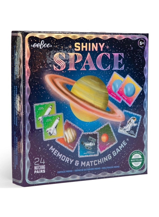 eeBoo Shiny Space Memory & Matching Game - 5+ 24 Pairs