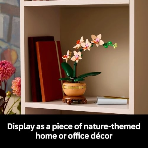 Botanicals Mini Orchid (10343) - Artificial Flowers Terracotta Pot