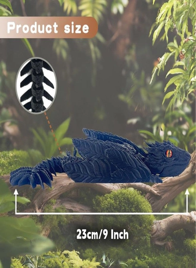 Feathered Wyvern Dragon - 3D Printed Articulated Desktop Pet