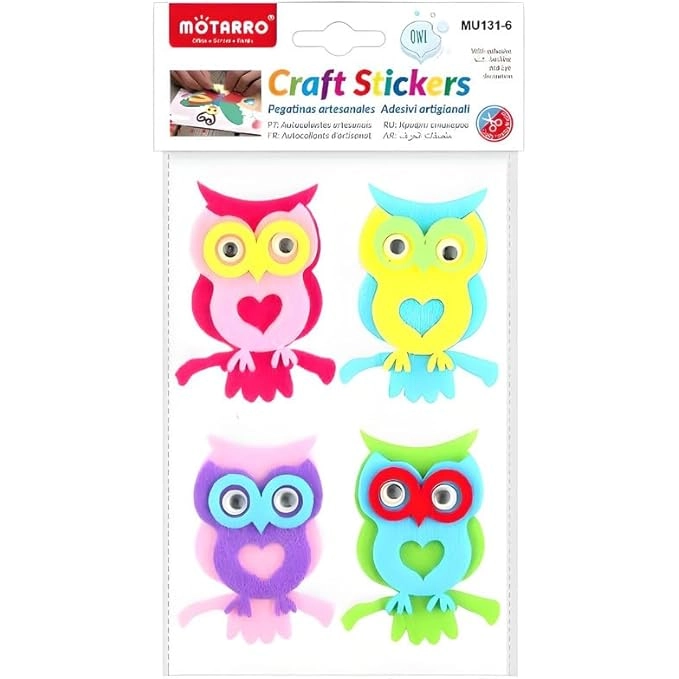 FITTO Owl Series Craft Stickers