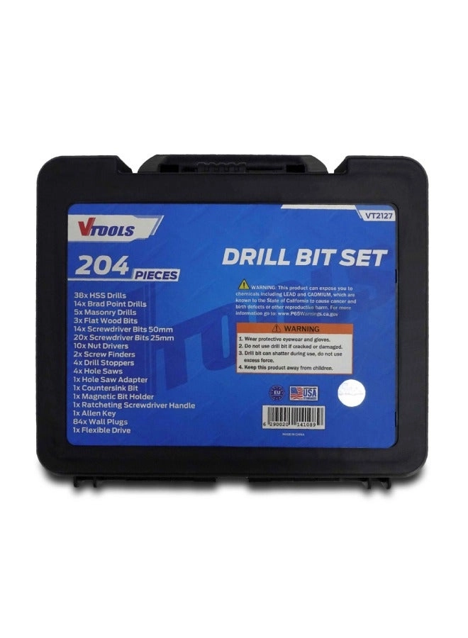 Drill Bit Set - high carbon steel 204