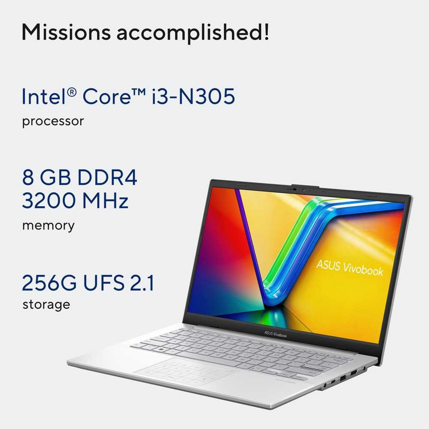 Vivobook Go 14 E1404GA-NK039W - 14'' Core i3-N305 8GB DDR4 256GB SSD