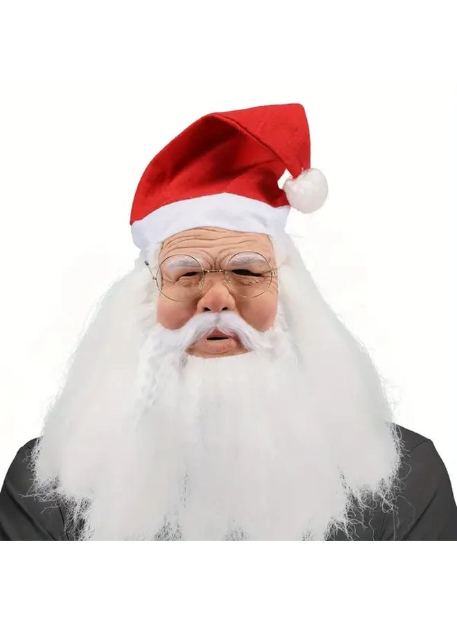 Generic santa claus mask - hat and beard Set