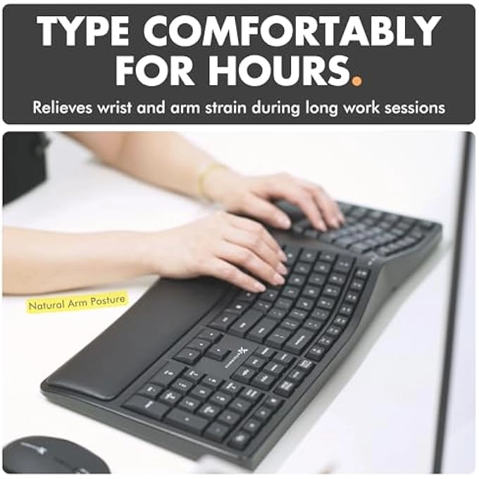 ERGONOMIC WIRELESS KEYBOARD - Wireless