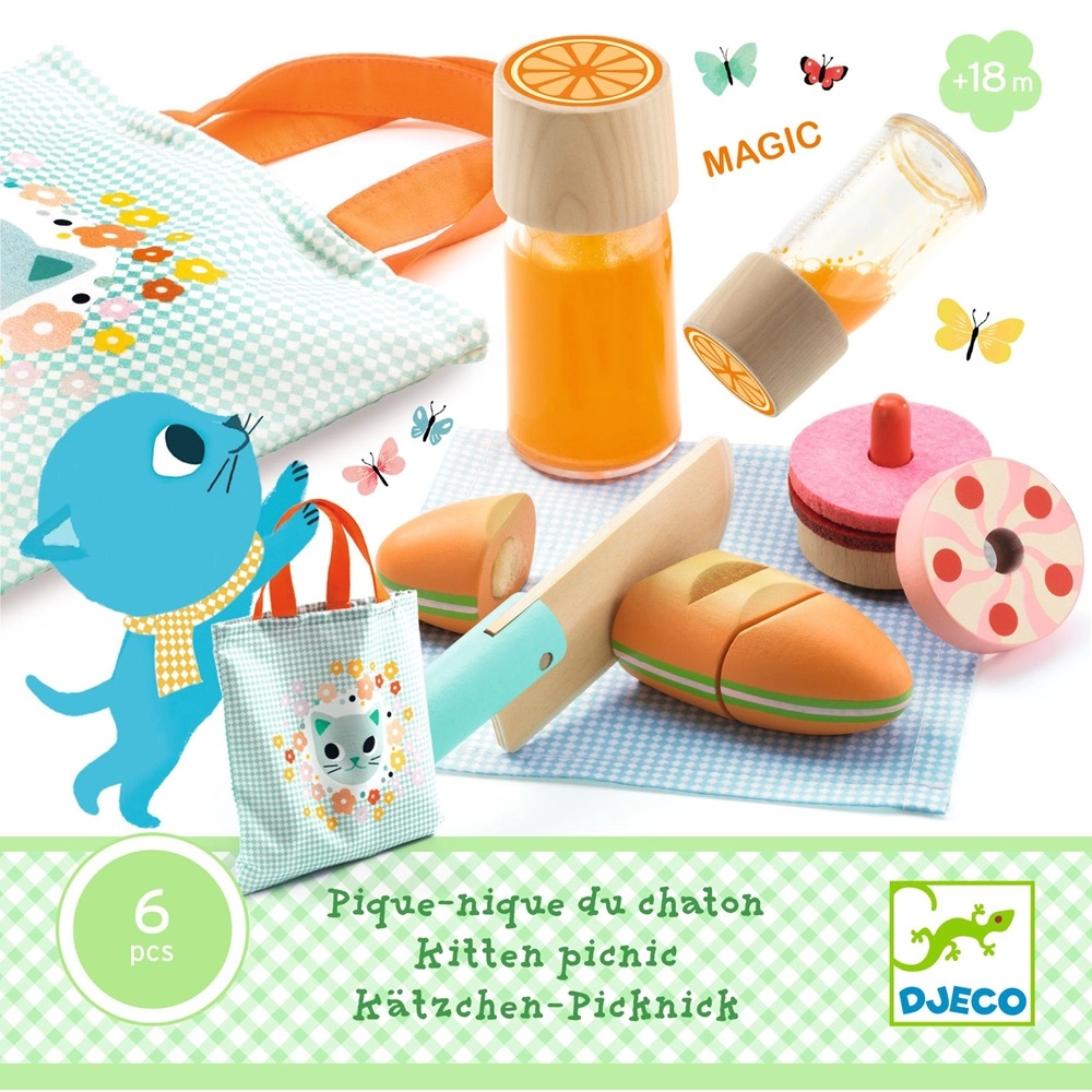 Kitten Picnic Role Play Set - 6 pcs (637187-DJ05508)