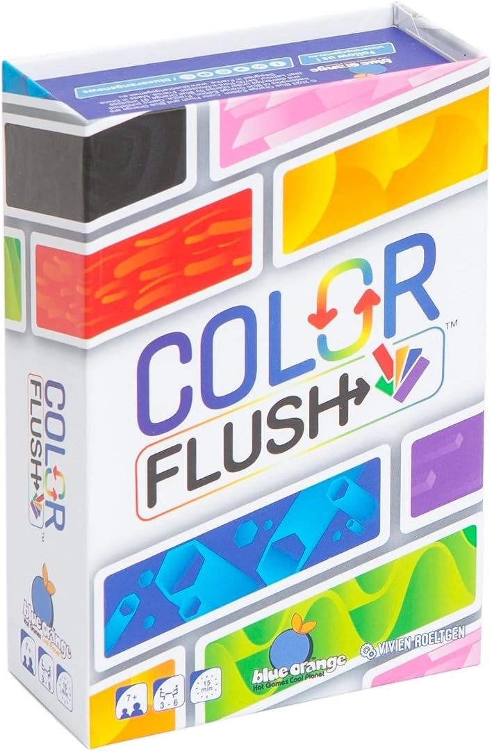 Blue Orange Color Flush - Card Game (French)