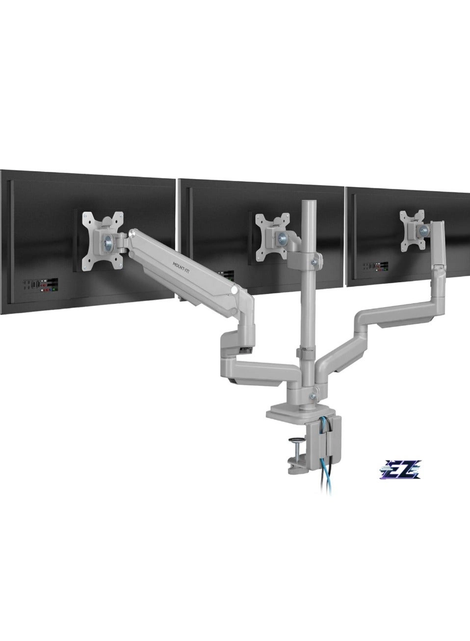 Triple Monitor Desk Mount - 3 32 Inches 75x75mm 100x100mm