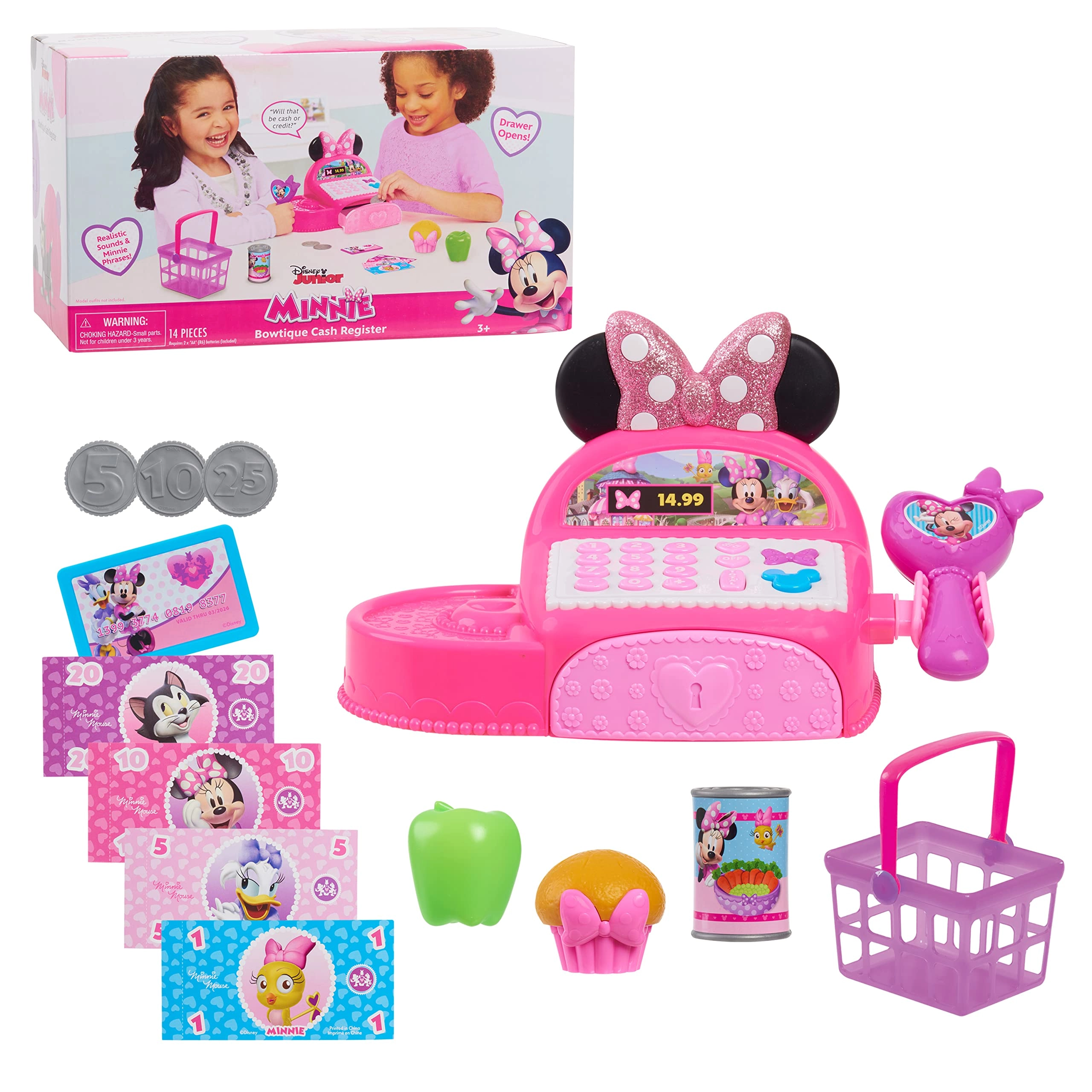 Just Play Minnie Mouse Bowtique Cash Register - 3 years+