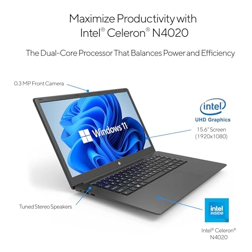 CLT2156BL - 15.6'' Celeron N4020 4GB DDR4 64GB SSD