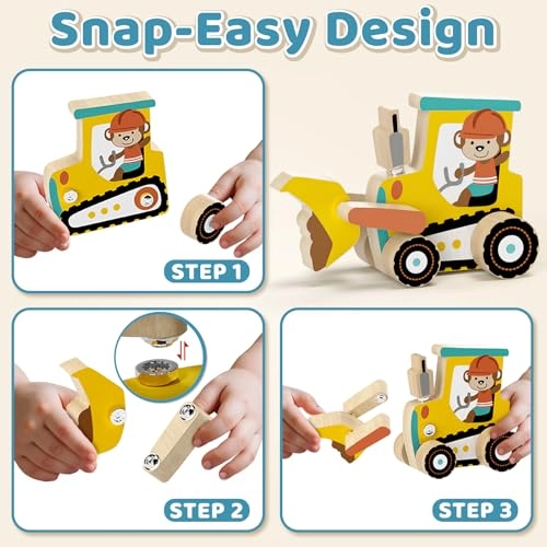 Construction Truck - Wooden Snap Together