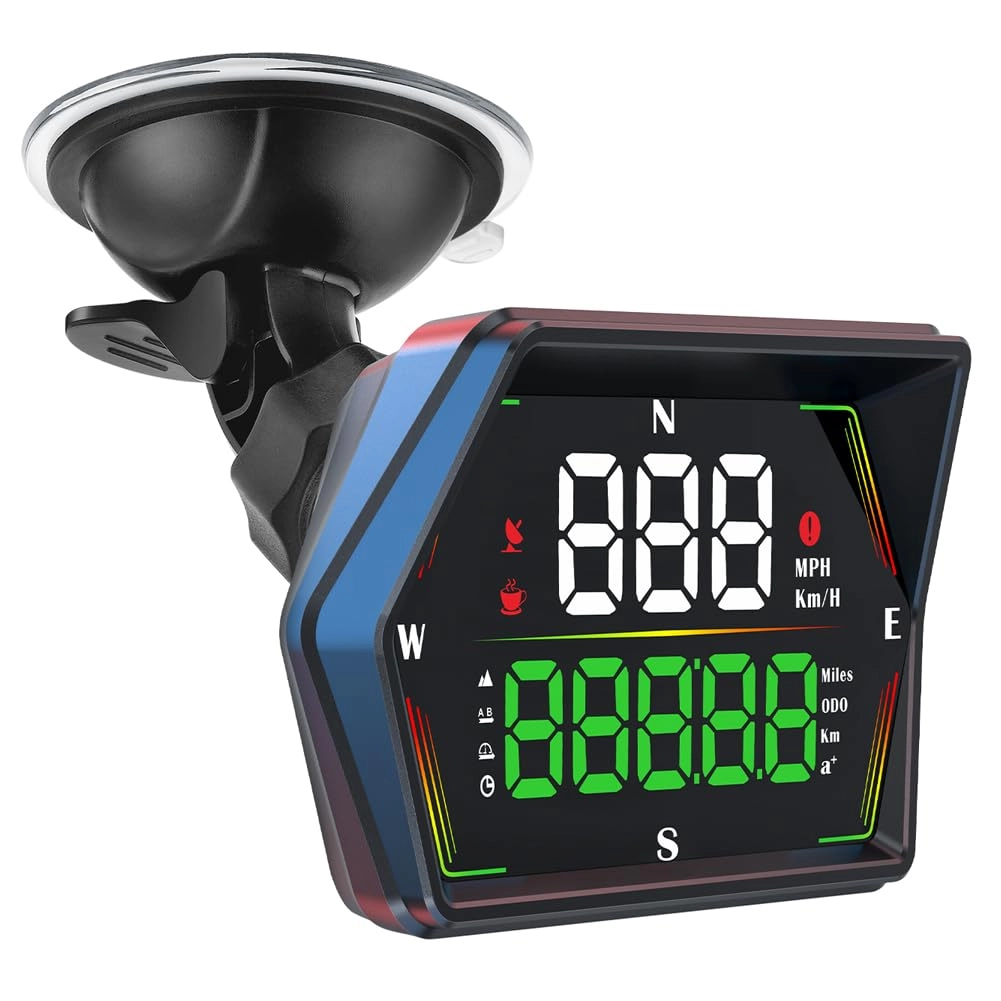 Docbraces HUD Heads Up Display - Universal Digital GPS Speedometer