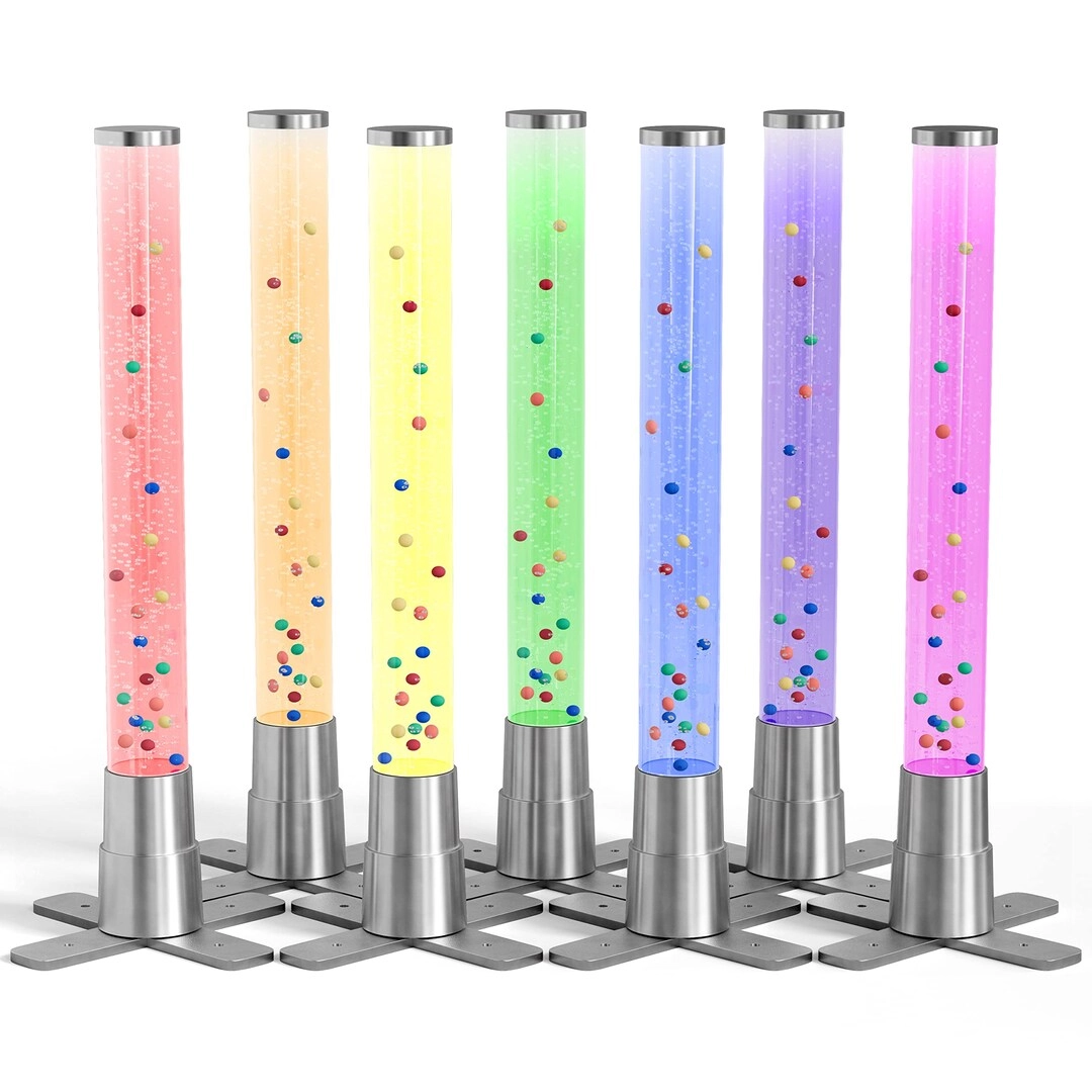 Playlearn USA Bubble Tube Lamp - Sensory Bubble Lamp 7 Changing Colors