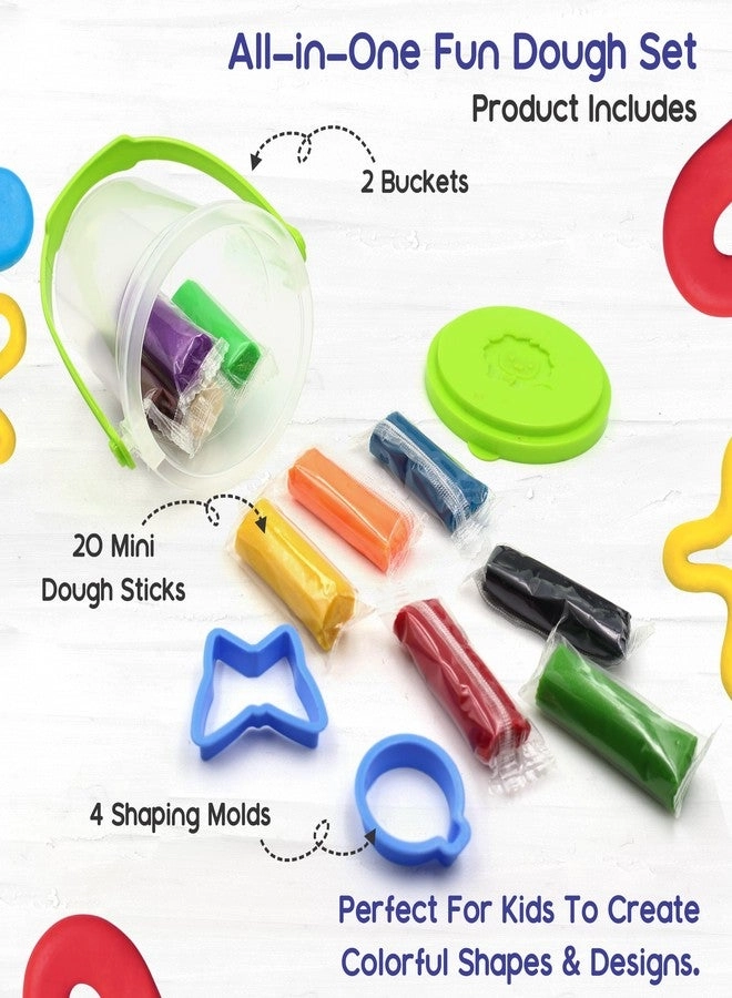 Creative Dough Bucket - 3+ years 20 pcs