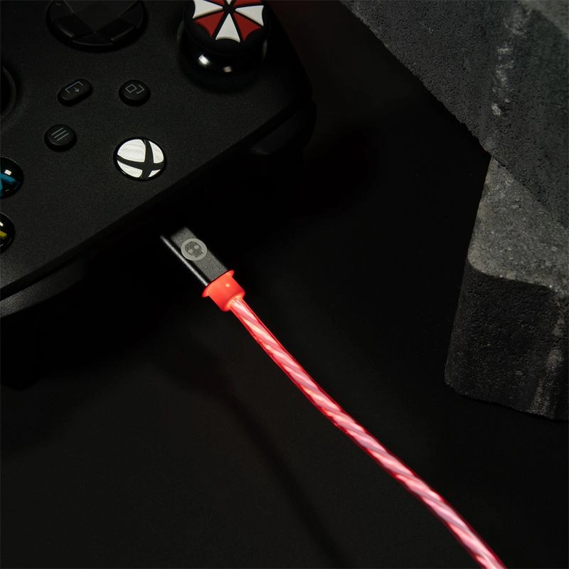 USB C LED Charge Cable + Thumb Grips - USB C Nintendo Switch PS5 Xbox Series X / Series S