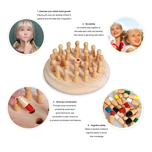 Memory Match Stick Chess Game - Over 3 Years Old