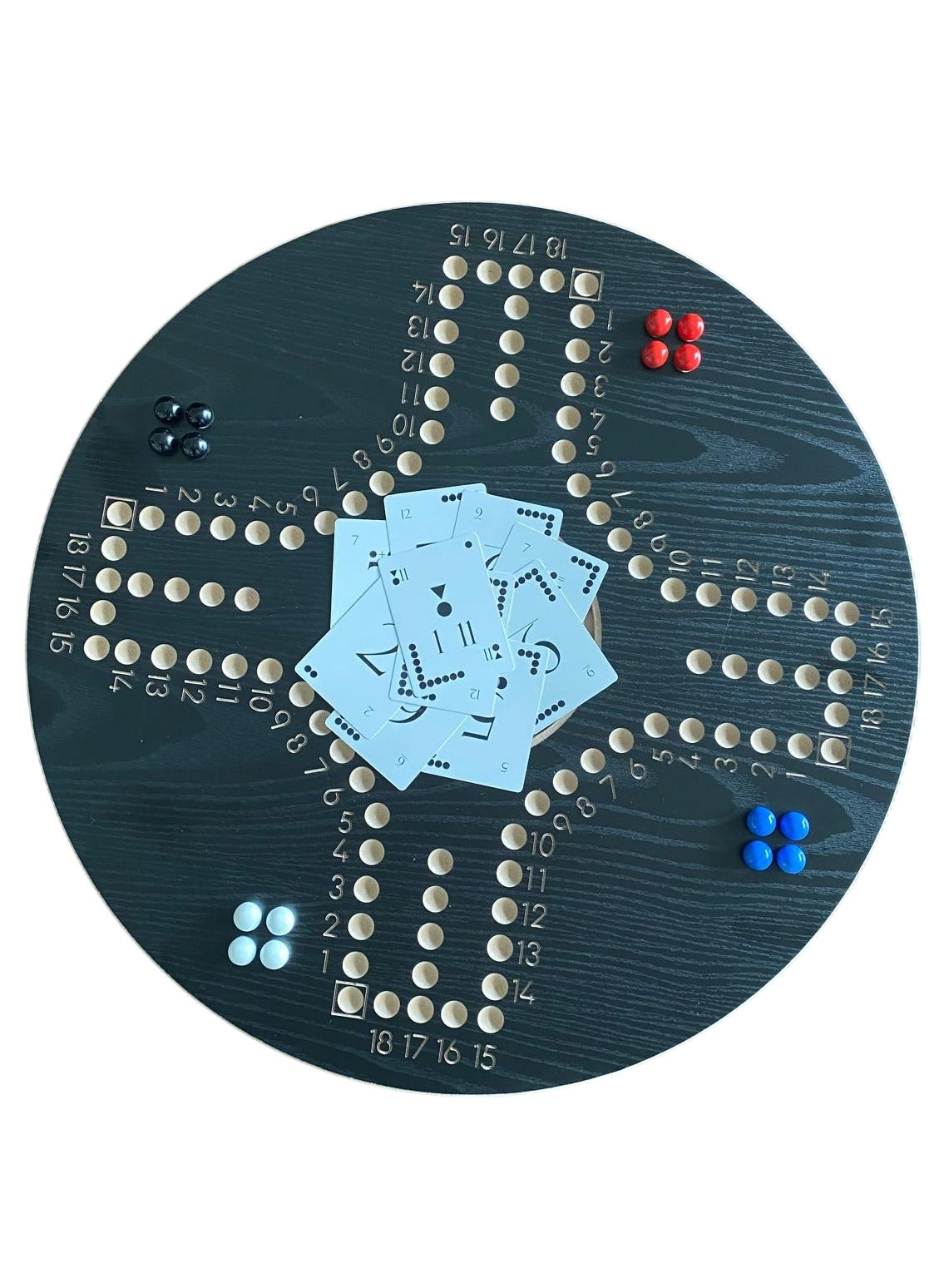 Board Game - 4 players black Wood