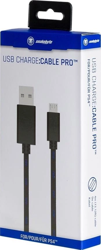 Snakebyte USB Charge Cable Pro For PS4 - 4m