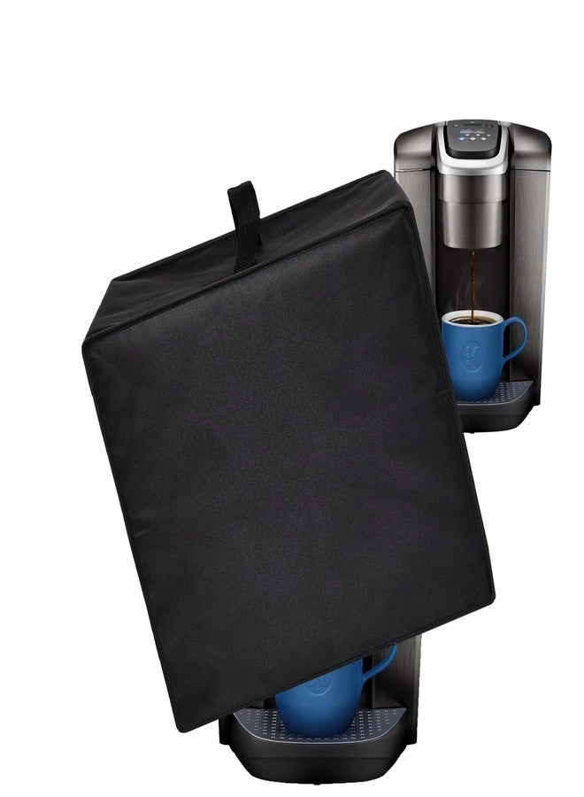 CouldyCasi Coffee Maker Cover - 13 x 14 x 13 in 600D nylon Black