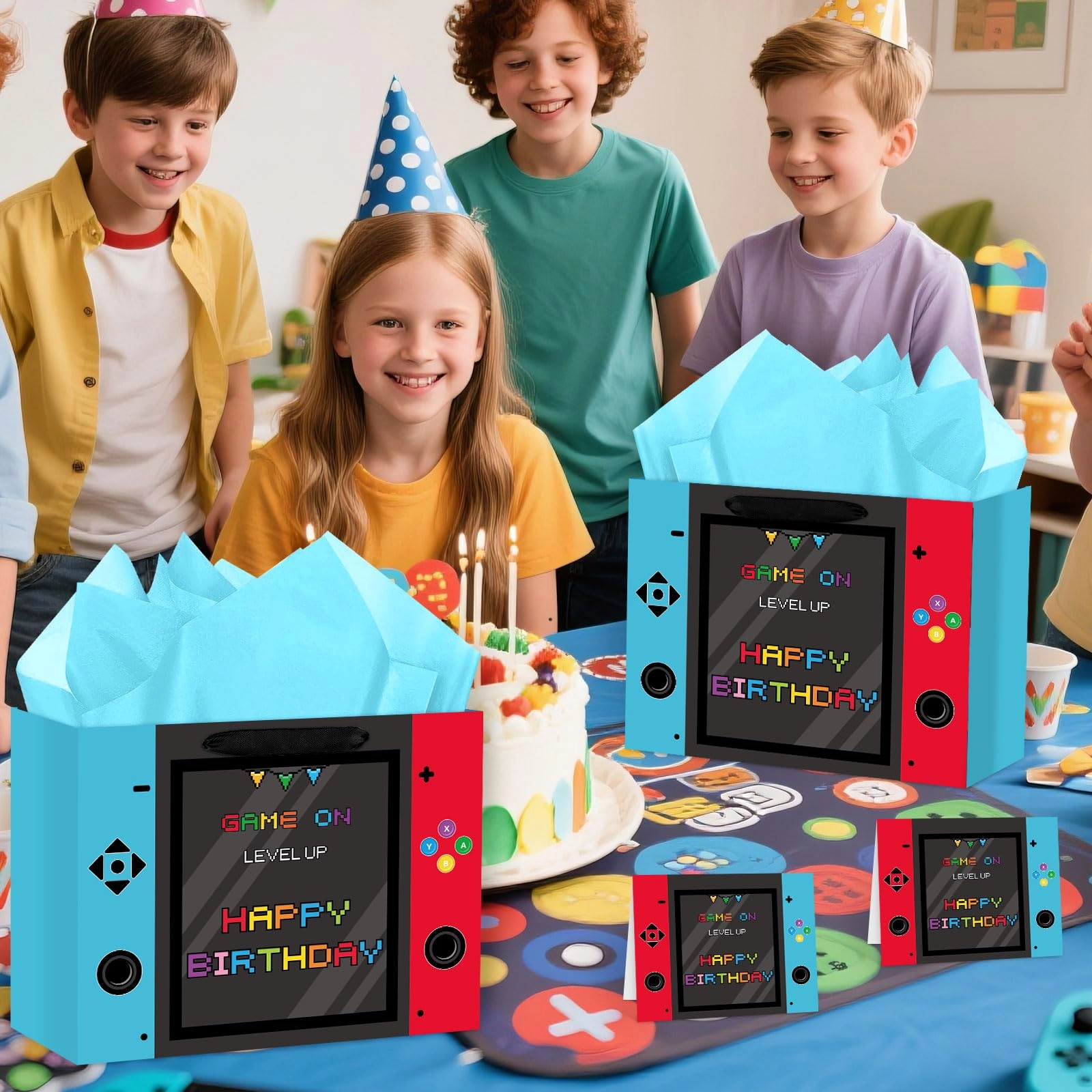 Video Game Birthday Gift Bag - 1 count Party