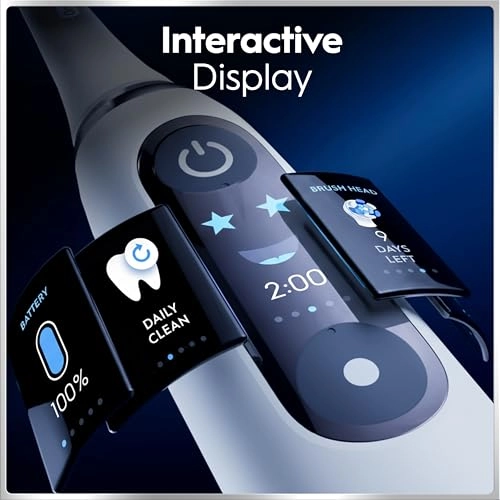 iO Deep Clean + Protect - Rechargeable Black + iO Series 7 + Replacement Brush Heads - 2 + Charging Travel Case