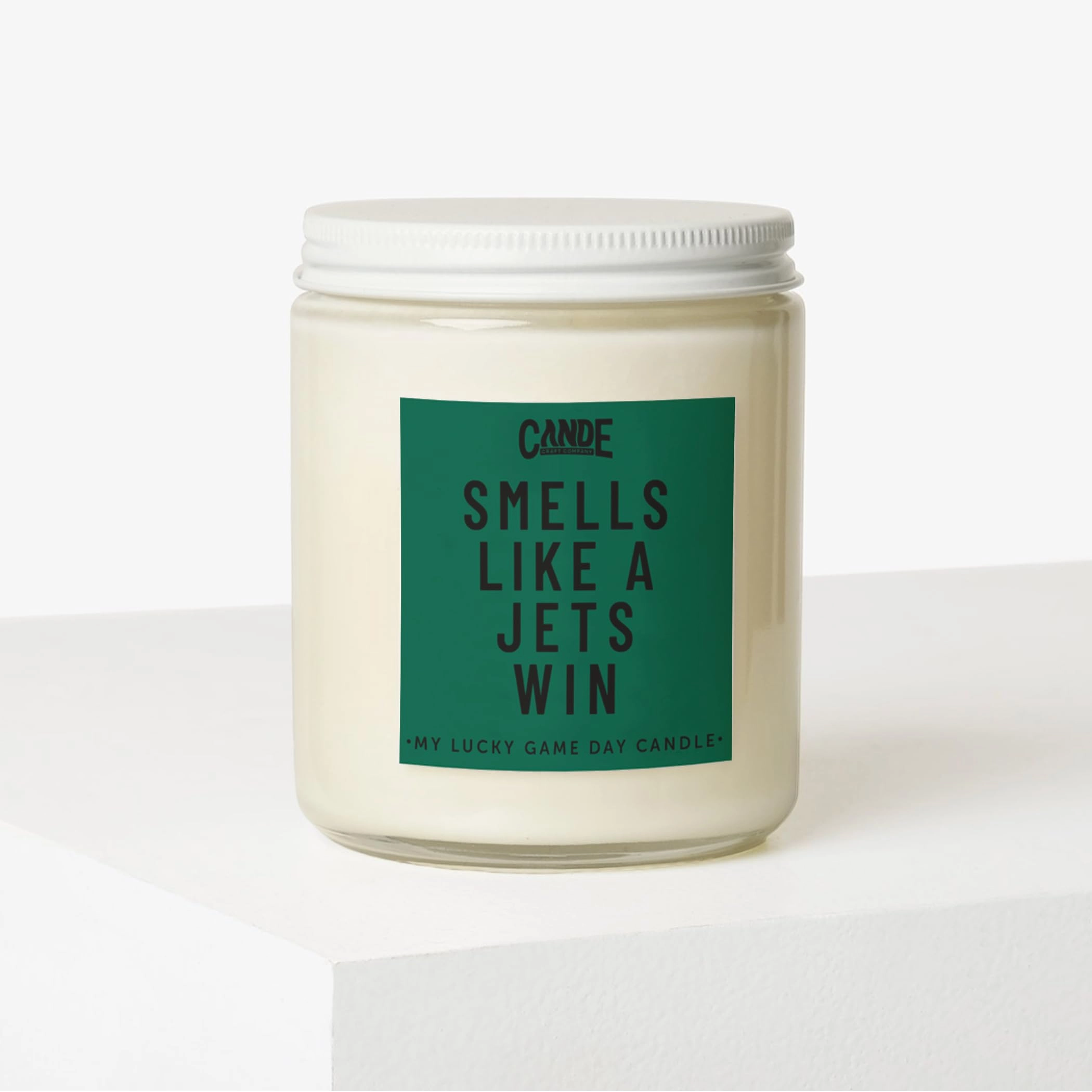 Jets Win Scented Candle - Jets / Bourbon Vanilla 1.0 Count