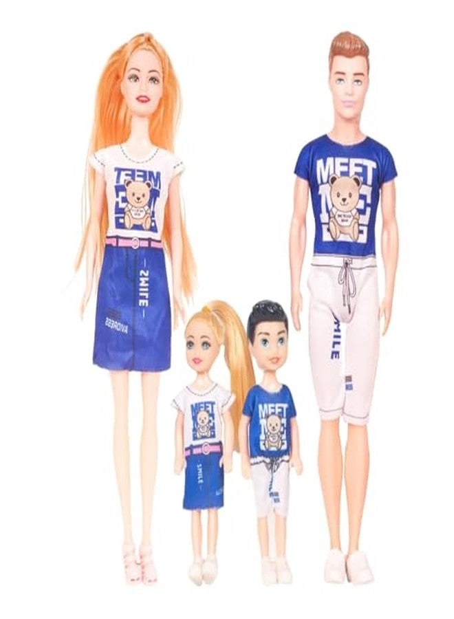 Family Doll Set - Plastic Travel Multicolor Ages 3+