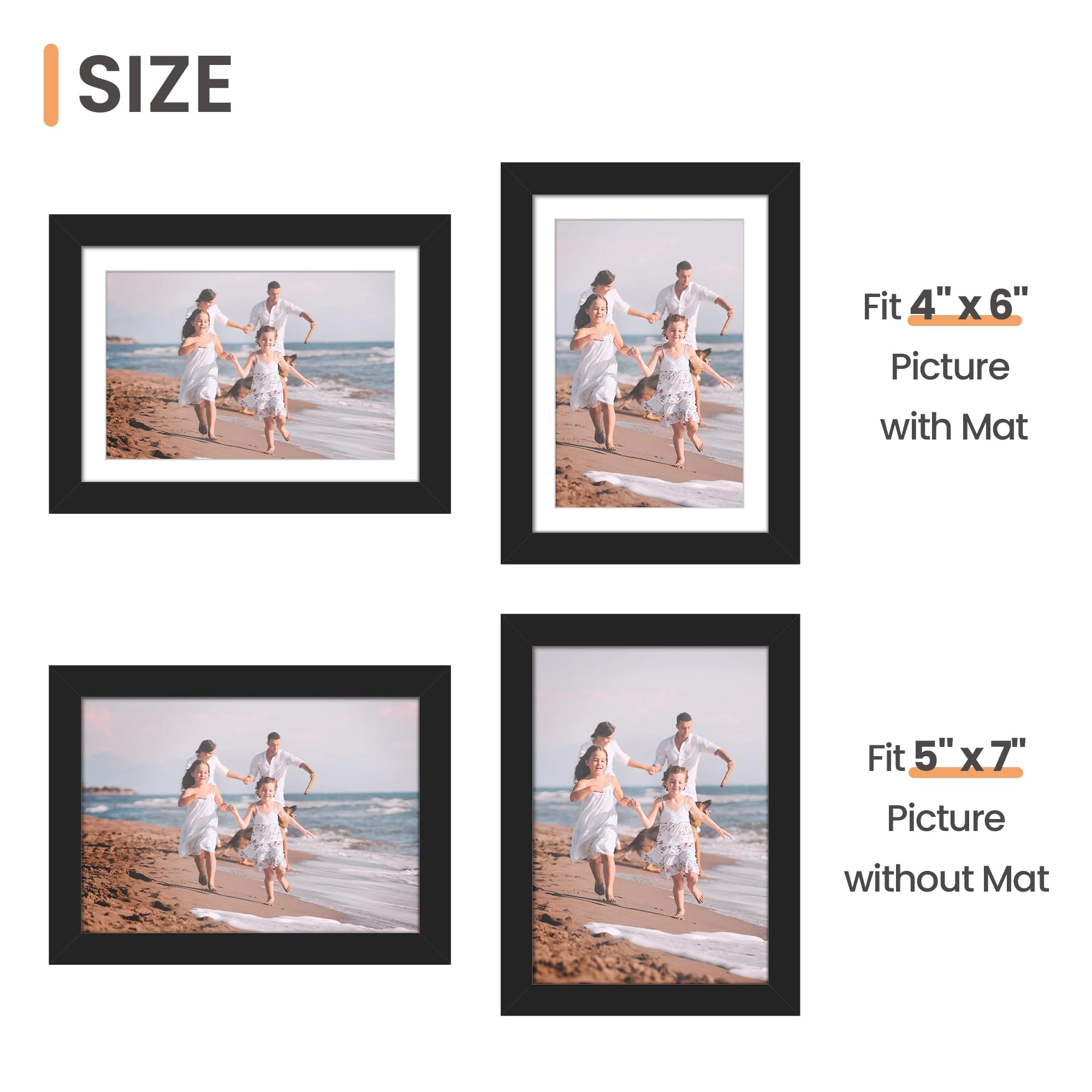 7x5 photo frames - 12.7x17.78cm