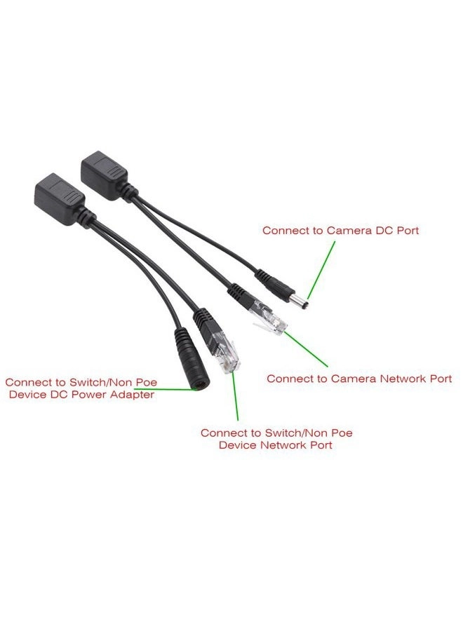 PoE Injector - 12Vdc 10/100Mbps + Splitter