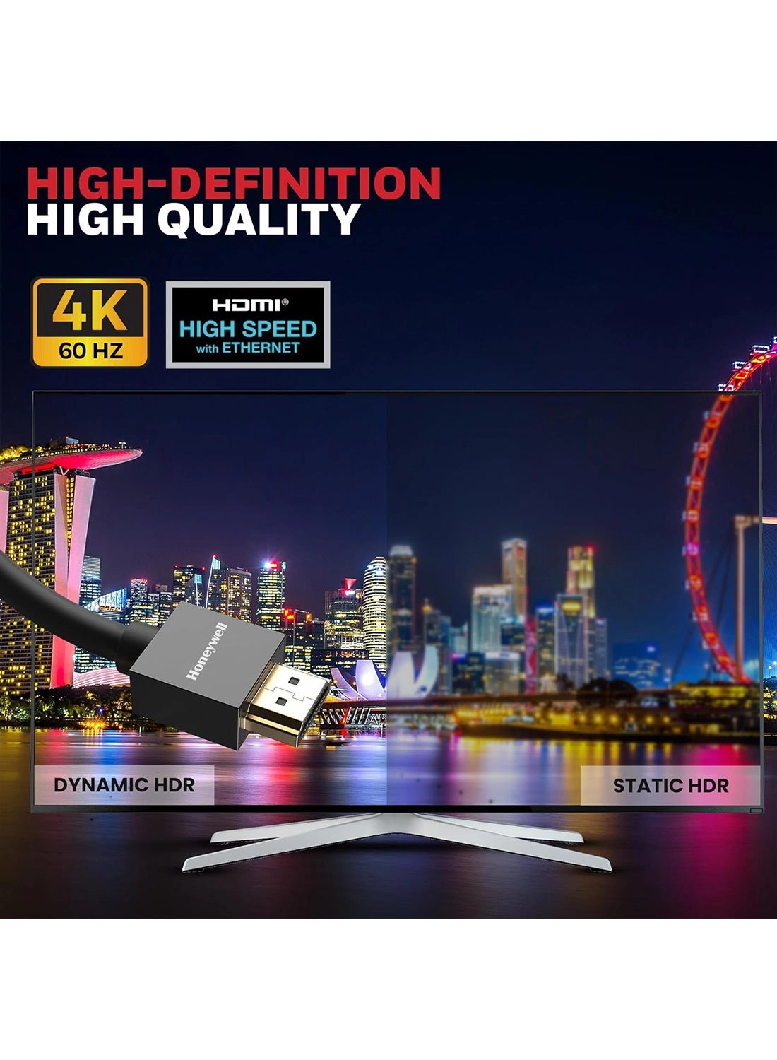4K HDMI Cable 1m with Ethernet