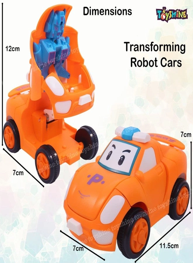 Transforming Robot Cars (2 pcs.) - Orange