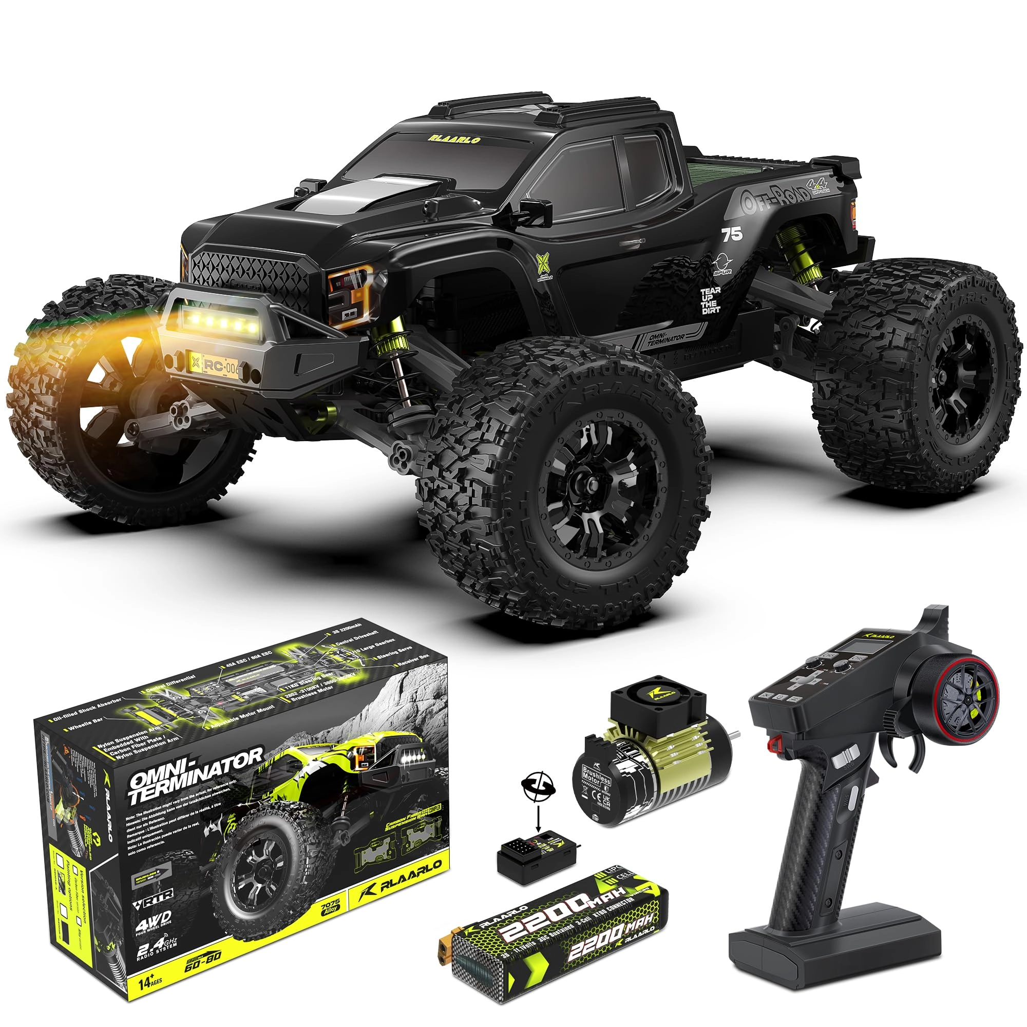 RIAARIO RC MONSTER TRUCK - 1:10 Scale