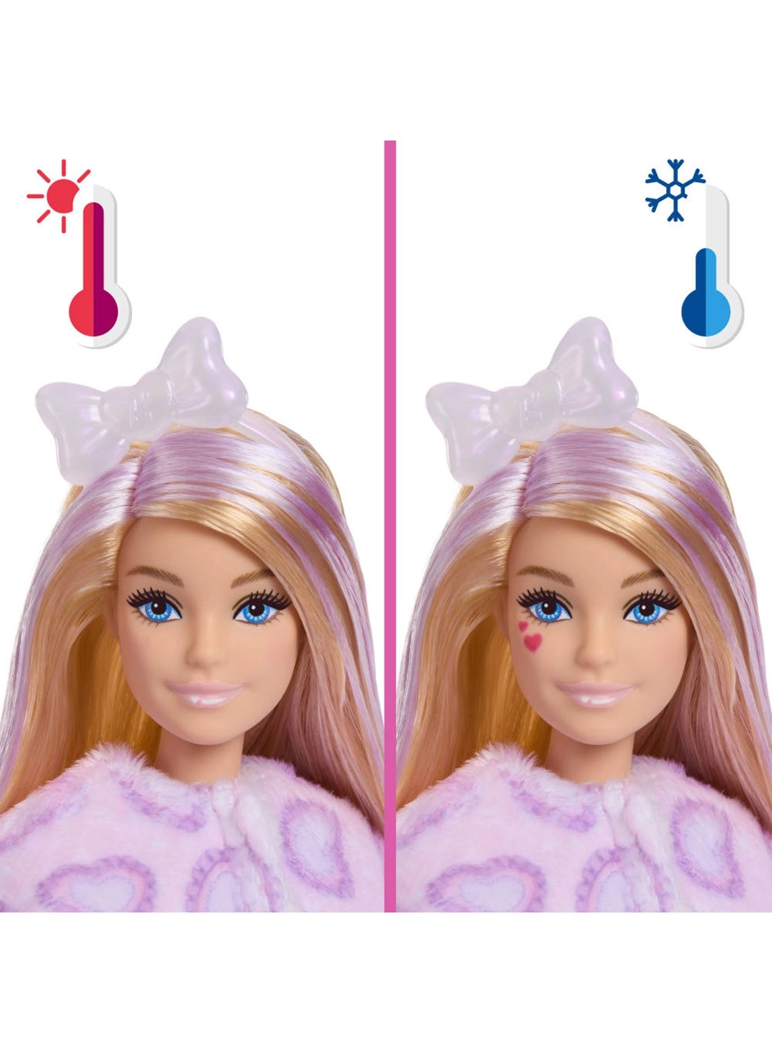 Barbie Cutie Reveal - JJP64 + Cuddly Series Kitten - 10 Surprises