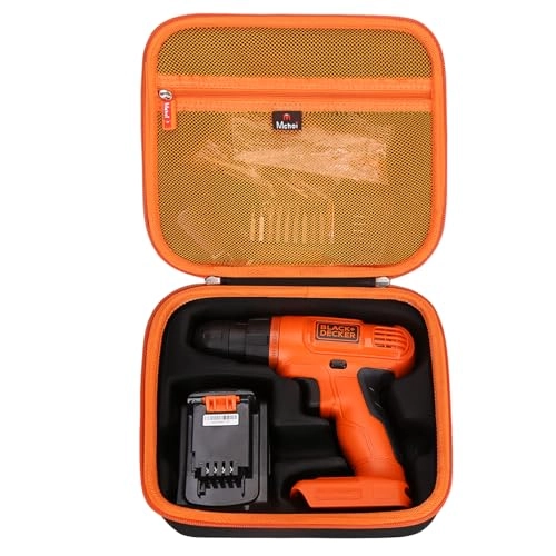 Hard Portable Case Compatible with BLACK+DECKER 20V Max Cordless Drill/Driver - LD120VA Case Only