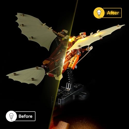 LED Light for LEGO 10363 ICONS Leonardo da Vinci's Flying Machine - Plastic