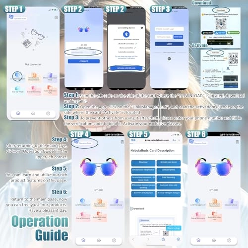 Smart Translation Glasses - Real-Time 100+ Languages Wireless Open-Ear