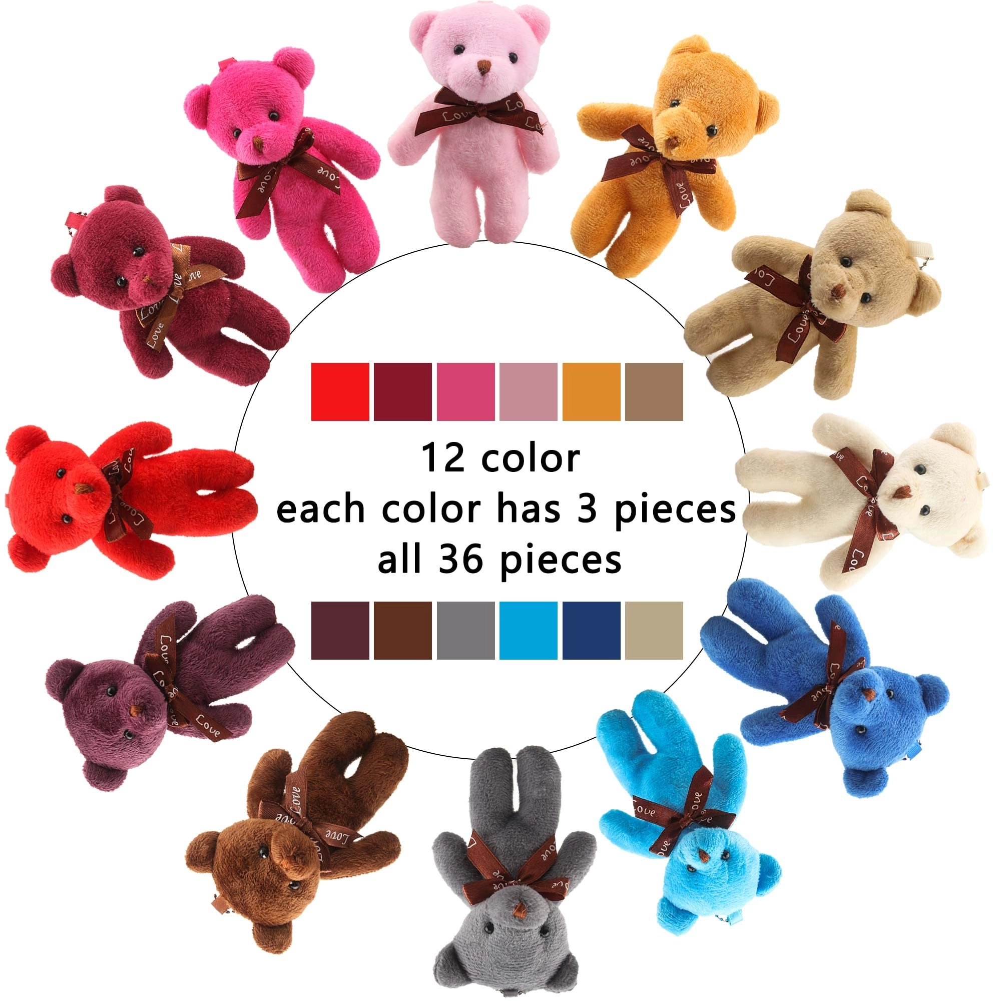 Teddy Bear - 12 cm 36 Count