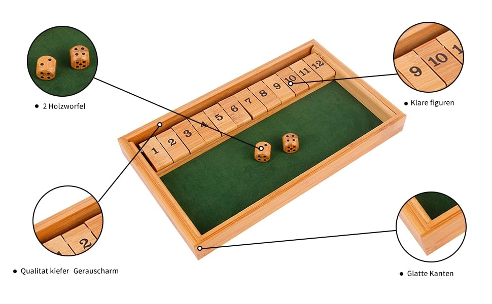 Shut The Box - 3 months and up 12 pieces