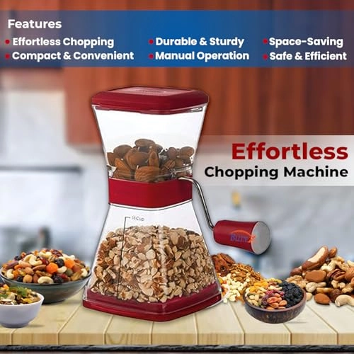 Manual Smart Chilli & Dry Fruit Plastic Chopper - 250 ML