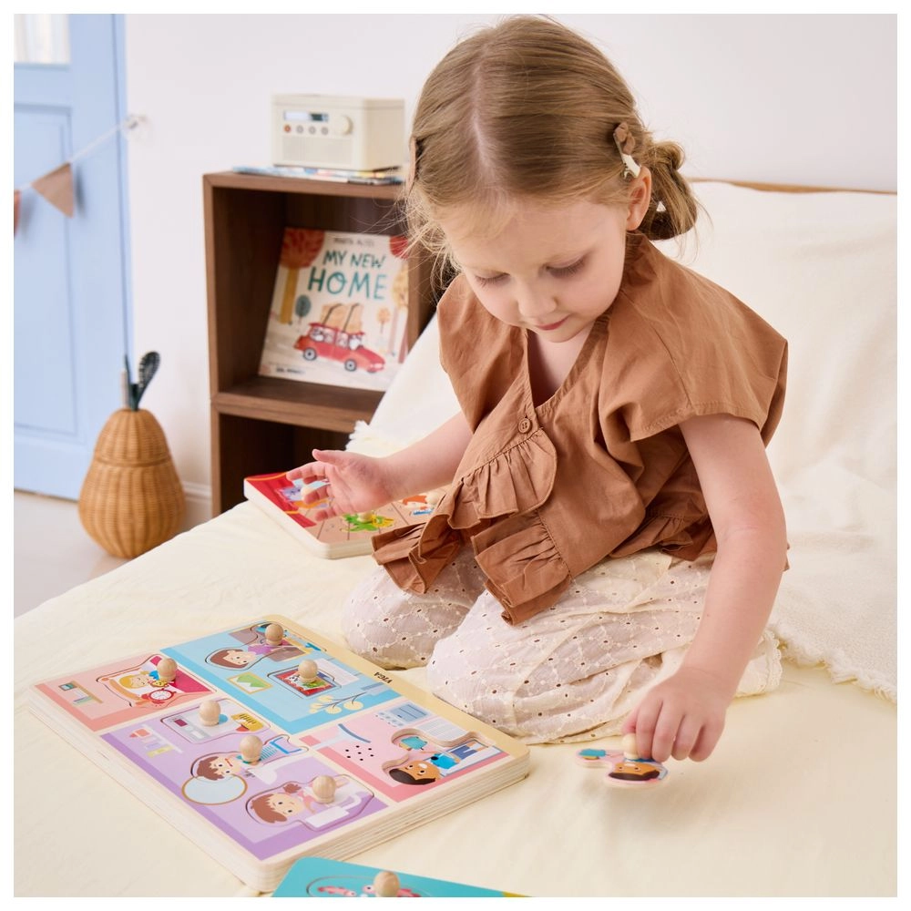 Around The House Knob Puzzle With Sound - 18 months+ 7 pieces