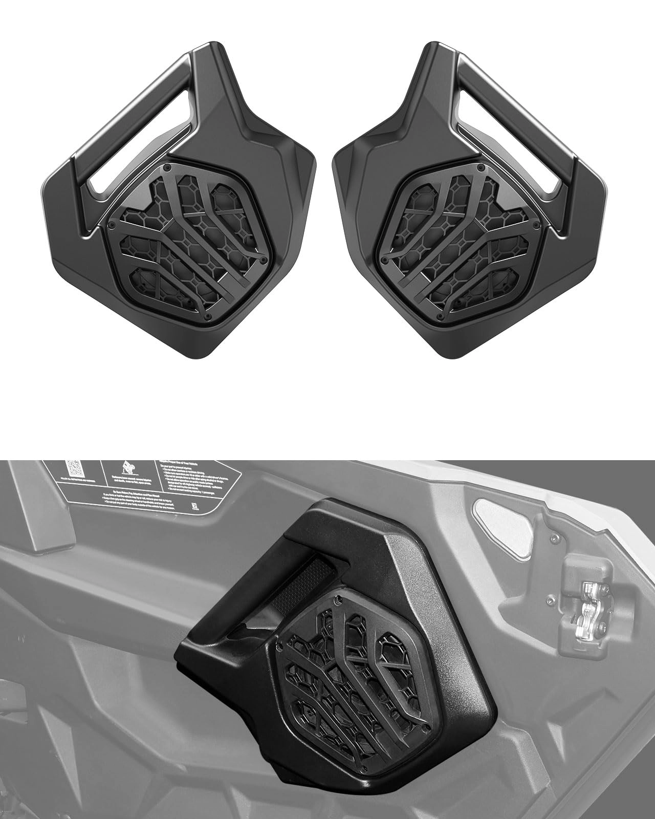 hsctzaxs Door Speaker Pods - Front Door 6.5" Compatible with 2025+ Polaris RZR PRO 2 PCS