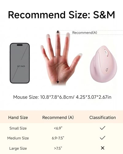 Q7 Vertical Ergonomic Mouse - 2.4G Bluetooth