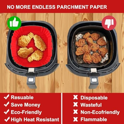 Air Fryer Liners - Silicone 2 Pack