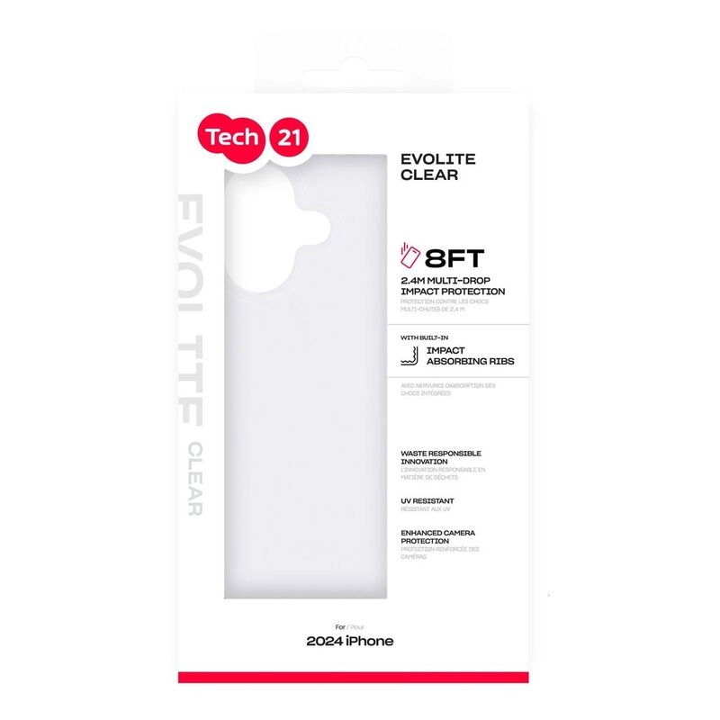 EvoLite Case Clear Bio TPU for iPhone 16
