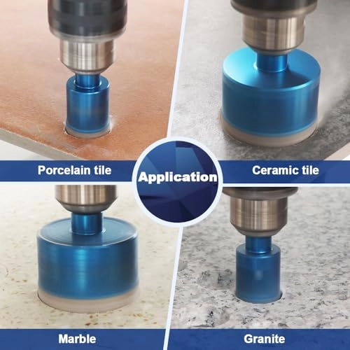Dry Diamond Core Drill Bit - 100mm Porcelain Tile Ceramic Stone Granite Marble