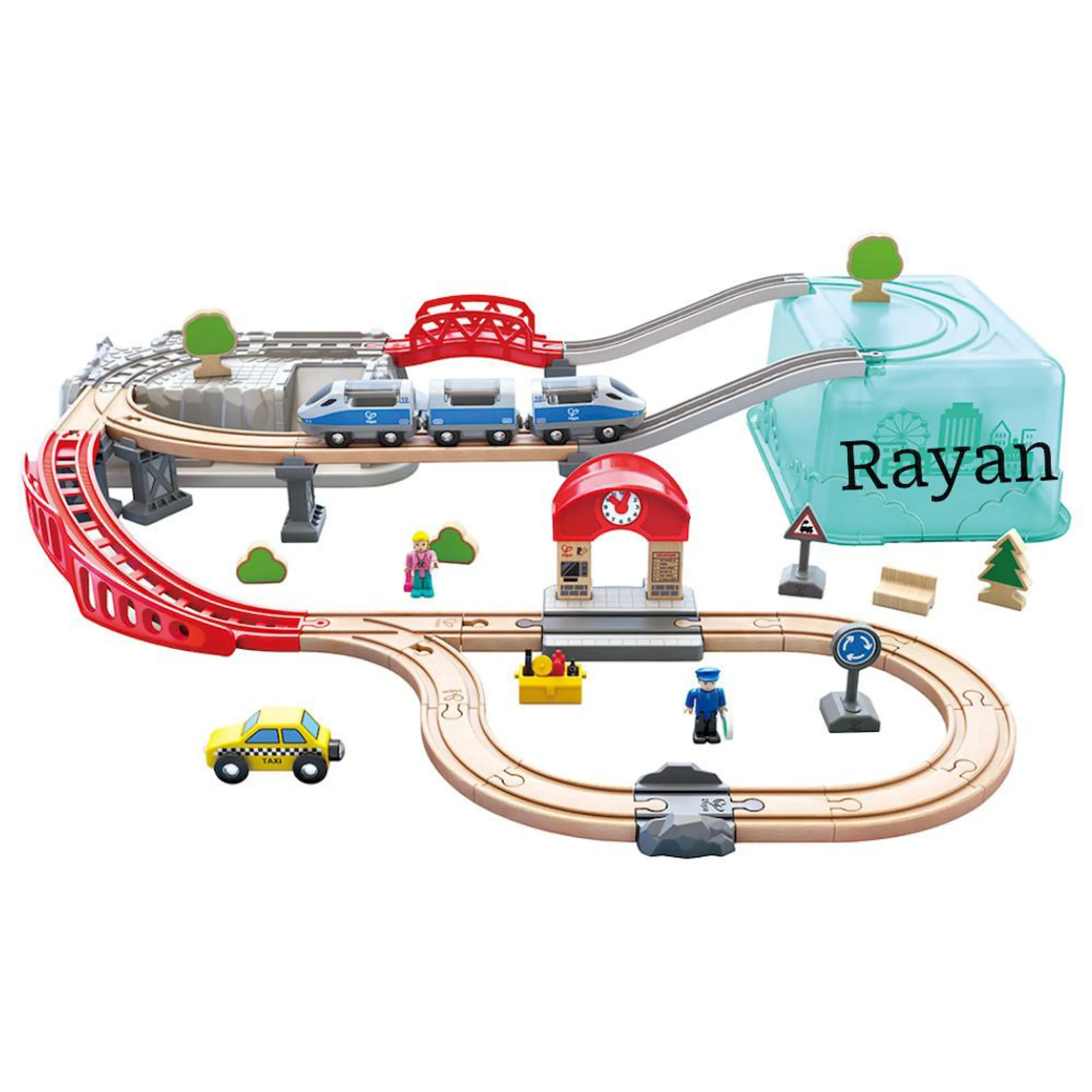 Hape Personalized City Train - 48 pcs
