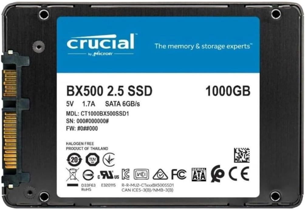 BX500 - 1TB 2.5-inch