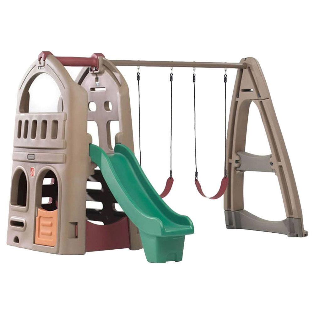 Naturally Playful Playhouse Climber And Swing Extension